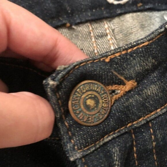 Robin's Jeans black rock n' roll pants size 24 - Picture 3 of 7